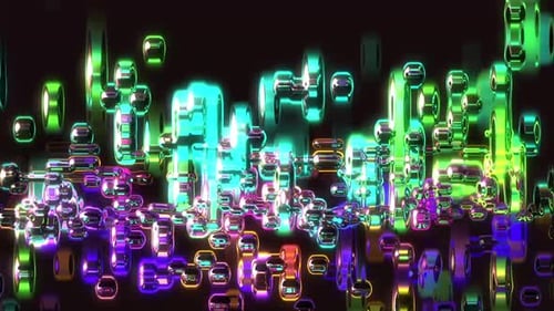 Abstract Glass Geometric Animated Mosaic Bg 11