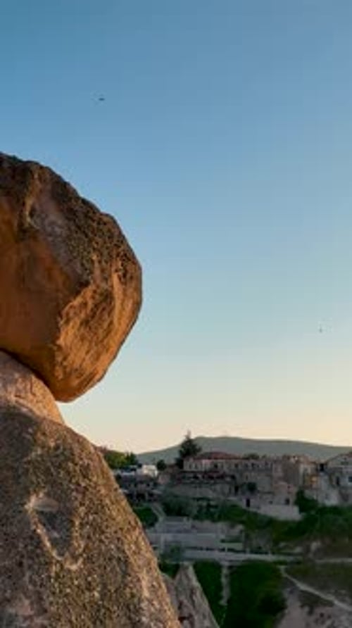 Superbe vue aérienne d'Uchisar 4 K, Turquie, Cappadoce