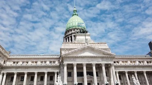 National Argentine Congress landmark at Buenos Aires City daylight, architecture