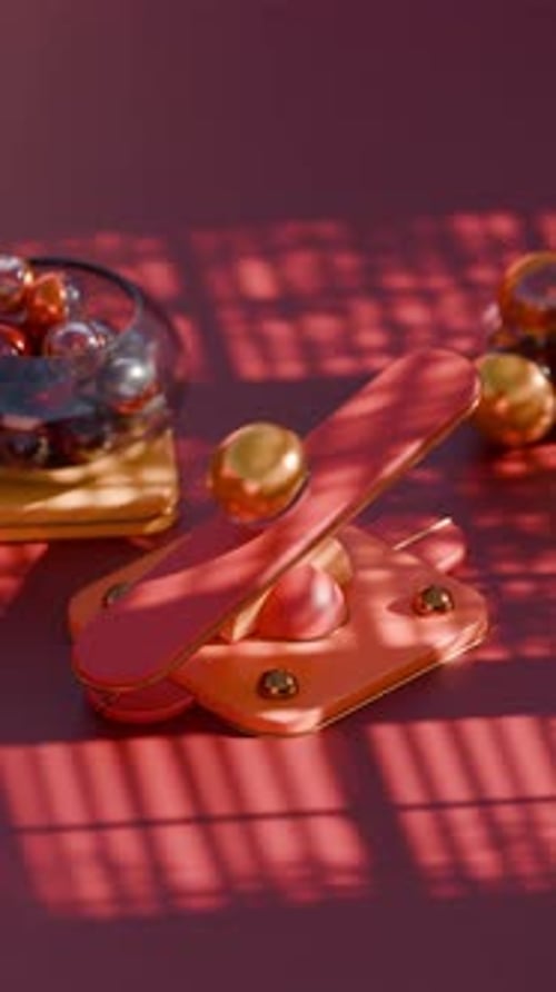 Balancing Marble 3d Loop Animation