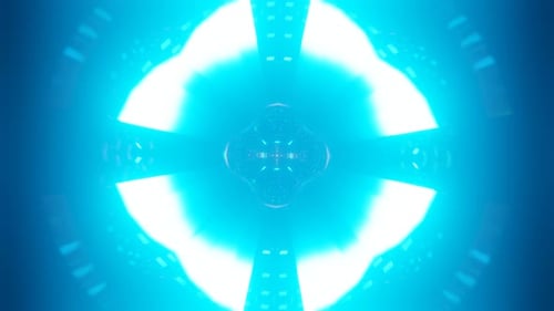 Hypnotic Visuals of a Mesmerizing Strobing Surreal Scifi VJ Loop