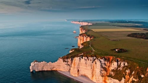 Elephant Cliff in Etretat Commune / Normandy