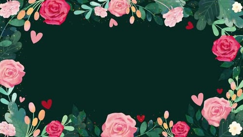 Flower Frame Background