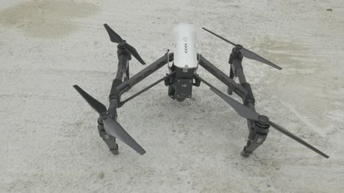 Drone camera gimbal calibration, takes off when ready