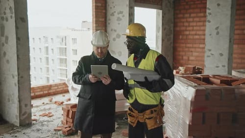 Architect And Engineer At Work