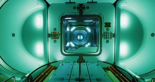 Exploration of Futuristic Technology Within a Clean Illuminated Environment