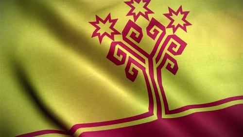 Dynamic Flag Animation with Stylized Tree and Stars