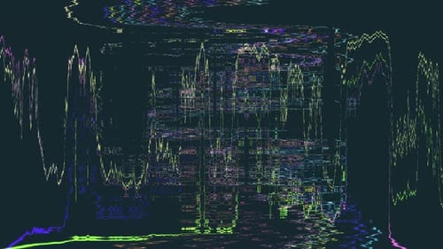 Glitch Datamoshing abstrakter Hintergrund