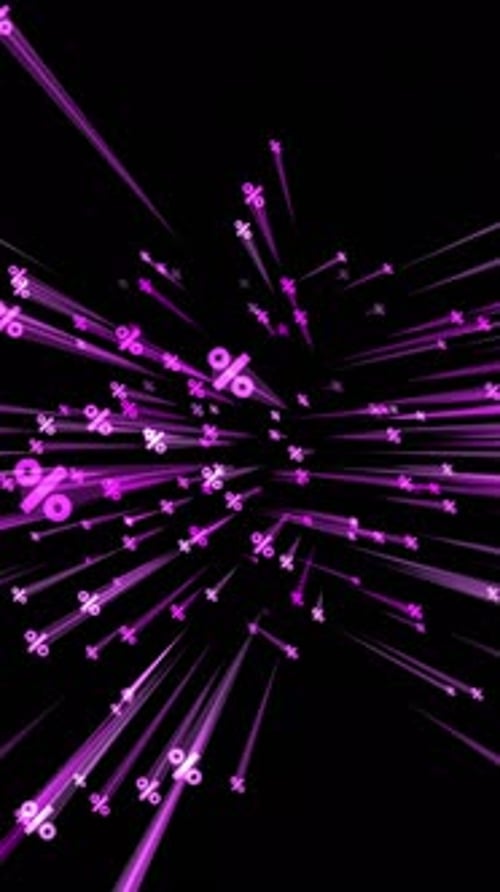 Purple Lines Separating For Cyber Monday Animation