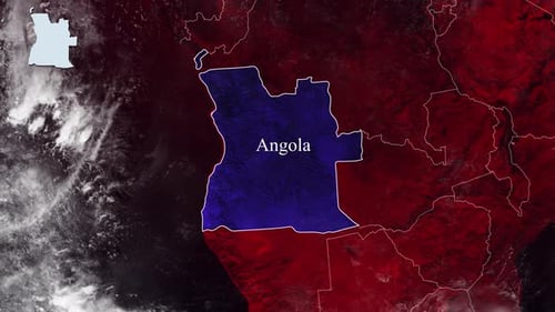 Global Map Geographic Country Highlight Animation