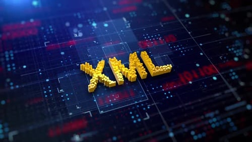 Acronyme XML pixélisé