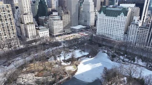 Central Park At Manhattan In New York United States.