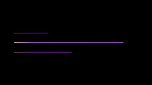 Animated Abstract Lines Text Underline Reveal