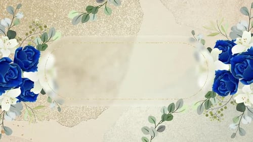 Romantic Flower Title Background For Wedding And Valentine V3