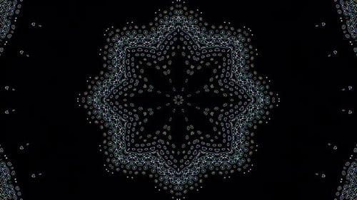 Abstract background moving stripes and flashing with shining light dots. Animation with circles