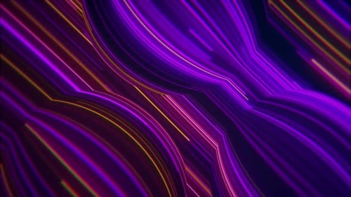 Cyberpunk Glowing Neon Lines Background