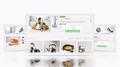 E-commerce Website User Interface Demonstrating Online Shopping
