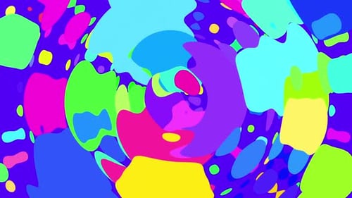 Colorful Fluid Abstract Motion Background