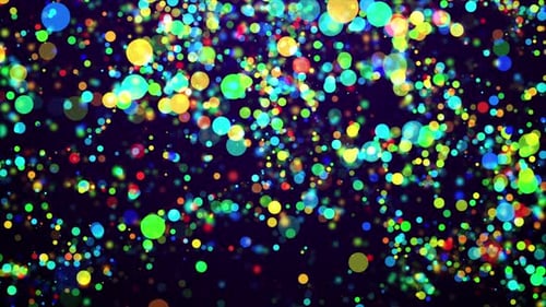 Colorful Abstract Particles Background Loop