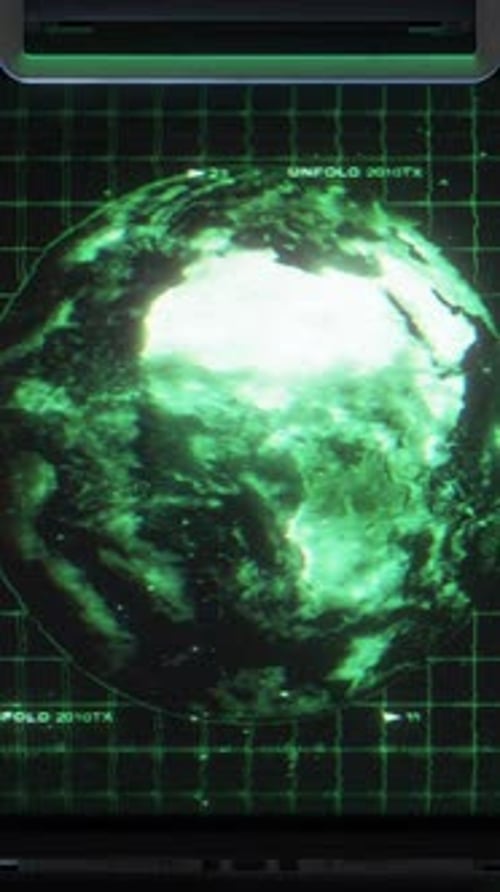 3 D Sci Fi Digital Screen 03