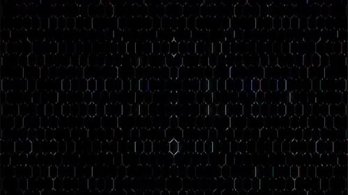 Animated Hexagonal Grid Background Loop