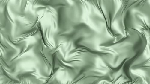 Abstract Background Wave of Green Animation Cloth
