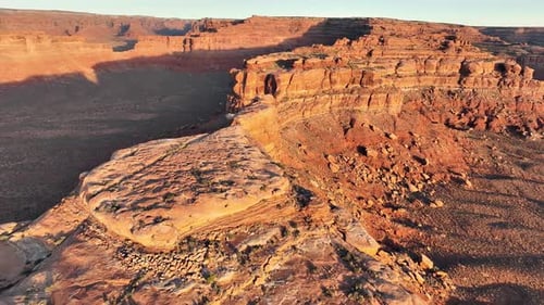 Aerial shot of the amazing rock formations in southern Utah.