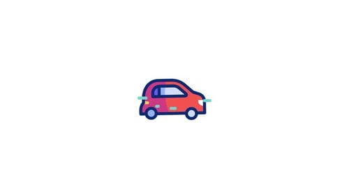 Minicar Animated Icon