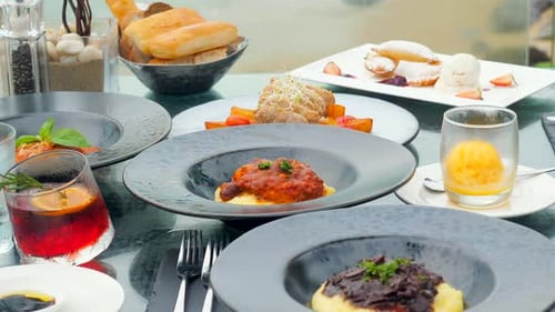 Dinner in Beach Restaurant with Sea View