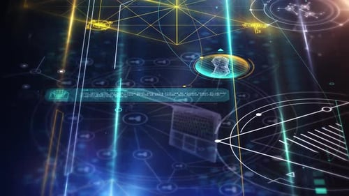 Farbenfrohe Infografiken zum NFT-Thema 4K