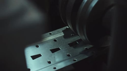 Metal sheet fabrication with machine rollers and dies