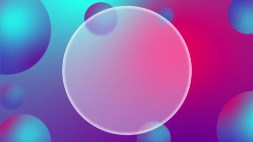 Colorful Gradient Spheres Abstract Background | Morphism