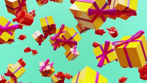 Hintergrund der Geschenkboxen