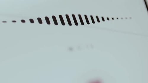 Black Audio Waves During an Audio Recording