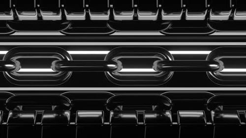 Abstract Background Chains Black and White FullHD