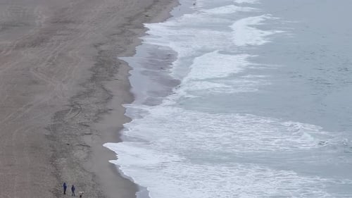 A Forceful Crashing Wave of the Ocean is Captured in This Stunning Aerial Video