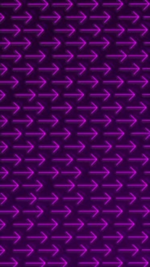 Vertical Video - Pink Neon Arrows Pattern Abstract Background