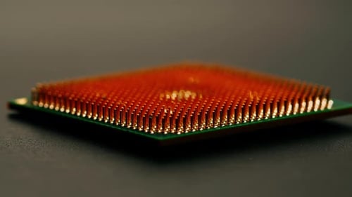 Processor Socket Printed Circuit Board Computer Motherboard with Components Inside of Electronic