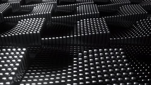 Silver Infinite Cycle Of Column Growth Background Vj Loop I 4K