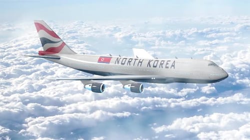 North Korea Passenger Plane