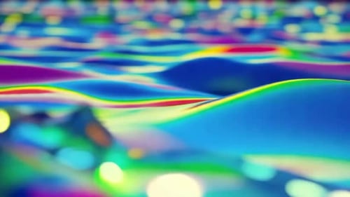 Abstract Liquid Wave Motion Graphics Background with Vibrant Colors
