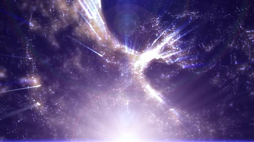 Bunter bewegter 3D-Galaxienhaufen-Hintergrund