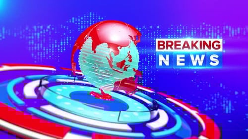Breaking News Background Loop V4