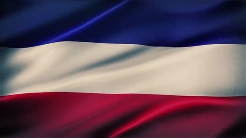 Dynamic Tri-Color Flag Waving Animation Background