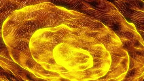 Abstract gold particle