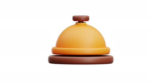 3D Animation Of Hotel Service Bell