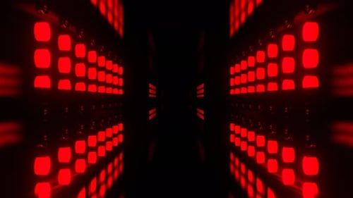 Red And Orange Flashing Neon Technochannel Background VJ Loop In 4K