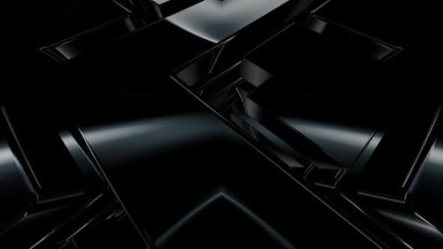 Abstract Dark Geometric Shapes Dynamic Background Animation