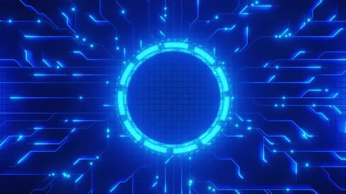 Tecnología futurista avanzada de placa de circuito digital