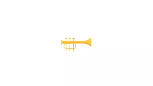 Stylized Painted Trumpet Animation